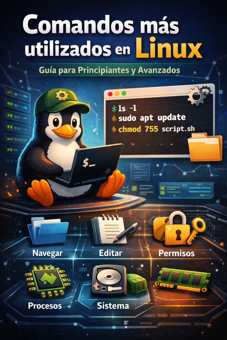 Comandos de Linux más utilizados, guía completa para principiantes y avanzados